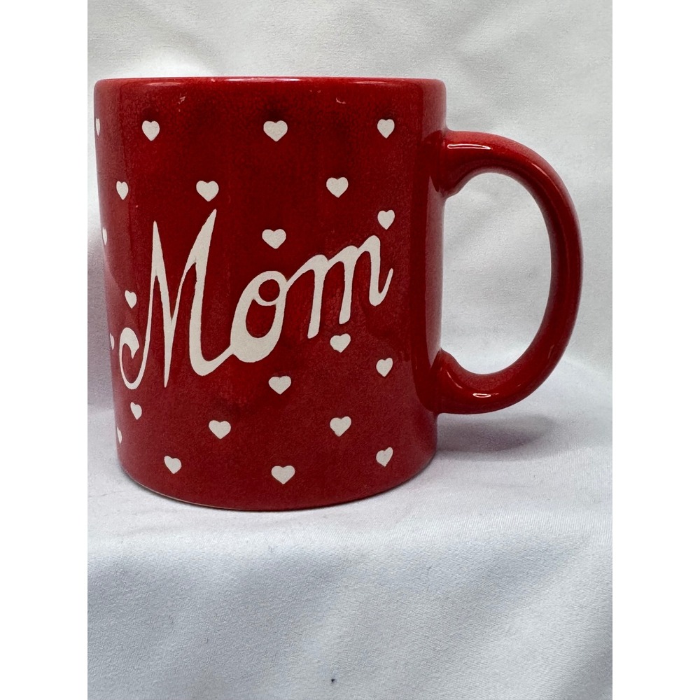 Waechtersbach West Germany Red Heart Mom Coffee Mug Vintage Ceramic Stoneware